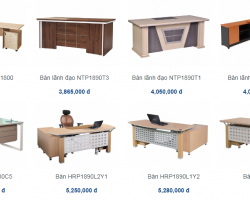 Top các mẫu bàn văn phòng mới nhất của Hòa Phát